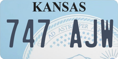 KS license plate 747AJW