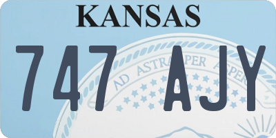 KS license plate 747AJY