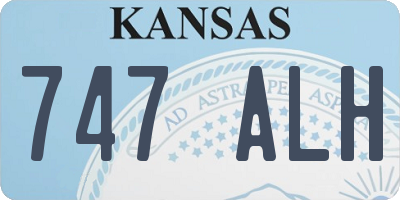 KS license plate 747ALH