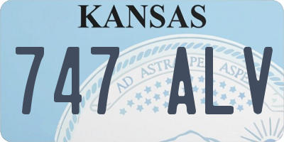 KS license plate 747ALV