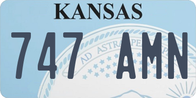 KS license plate 747AMN