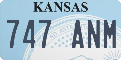 KS license plate 747ANM