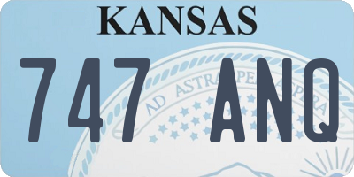 KS license plate 747ANQ