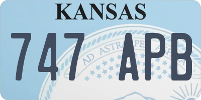 KS license plate 747APB