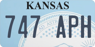 KS license plate 747APH