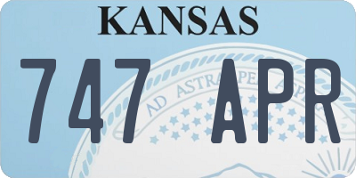 KS license plate 747APR