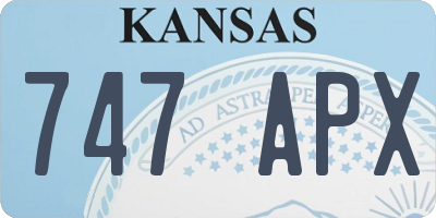 KS license plate 747APX