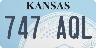 KS license plate 747AQL