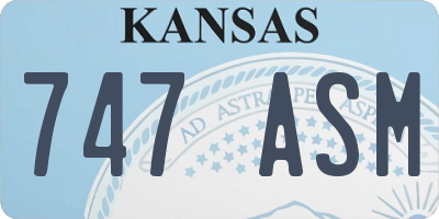 KS license plate 747ASM