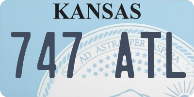 KS license plate 747ATL