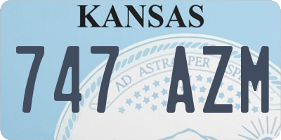 KS license plate 747AZM