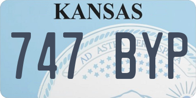 KS license plate 747BYP