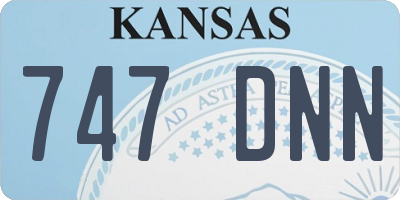 KS license plate 747DNN
