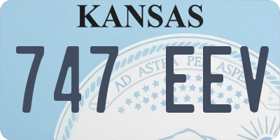 KS license plate 747EEV