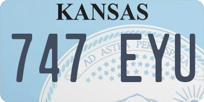 KS license plate 747EYU