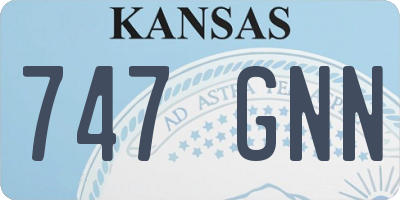 KS license plate 747GNN