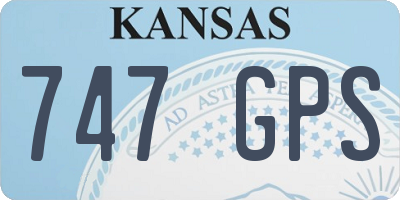 KS license plate 747GPS