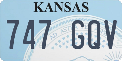 KS license plate 747GQV