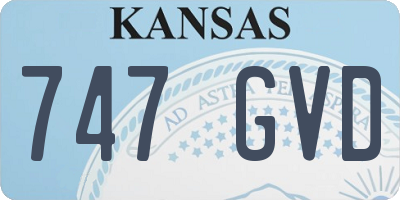 KS license plate 747GVD