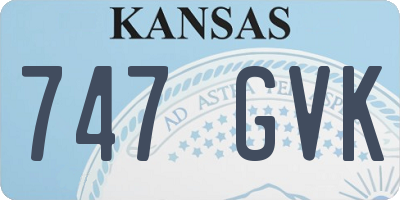 KS license plate 747GVK