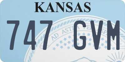 KS license plate 747GVM