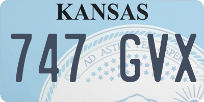 KS license plate 747GVX