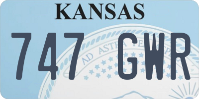 KS license plate 747GWR