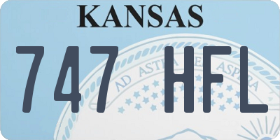 KS license plate 747HFL