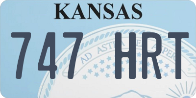 KS license plate 747HRT