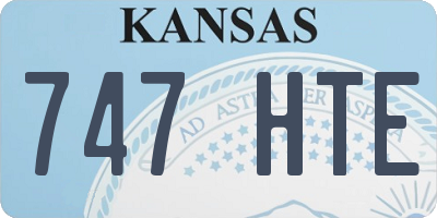 KS license plate 747HTE