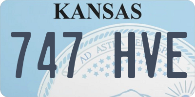 KS license plate 747HVE