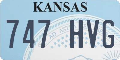 KS license plate 747HVG