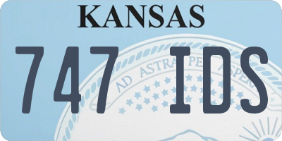 KS license plate 747IDS
