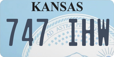 KS license plate 747IHW