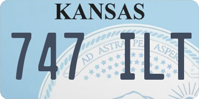 KS license plate 747ILT