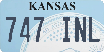 KS license plate 747INL