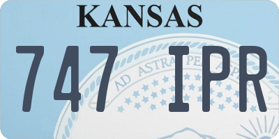 KS license plate 747IPR