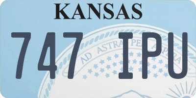 KS license plate 747IPU