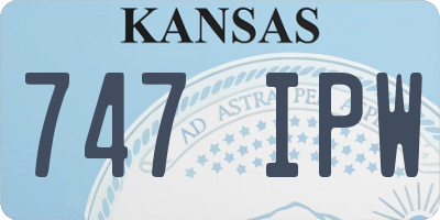 KS license plate 747IPW