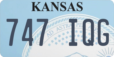 KS license plate 747IQG