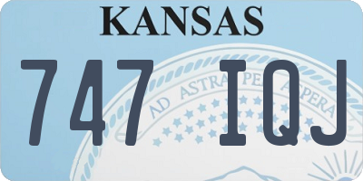 KS license plate 747IQJ