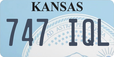 KS license plate 747IQL