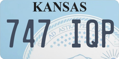 KS license plate 747IQP