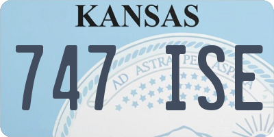 KS license plate 747ISE