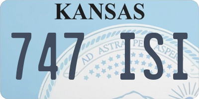 KS license plate 747ISI