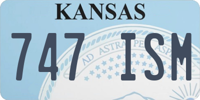 KS license plate 747ISM