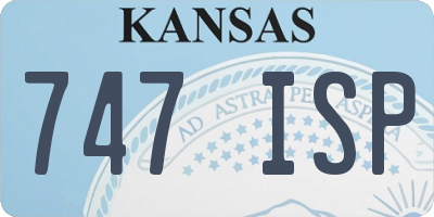 KS license plate 747ISP
