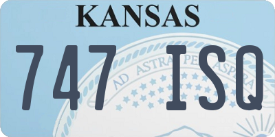 KS license plate 747ISQ