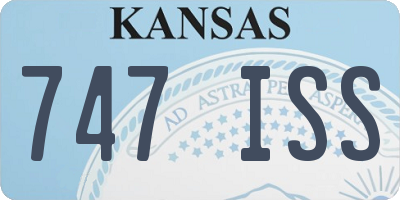 KS license plate 747ISS