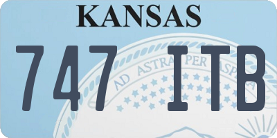 KS license plate 747ITB